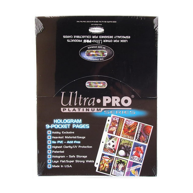 Ultra Pro Collecting Binder Sheet Holder Protector, 9-Pocket