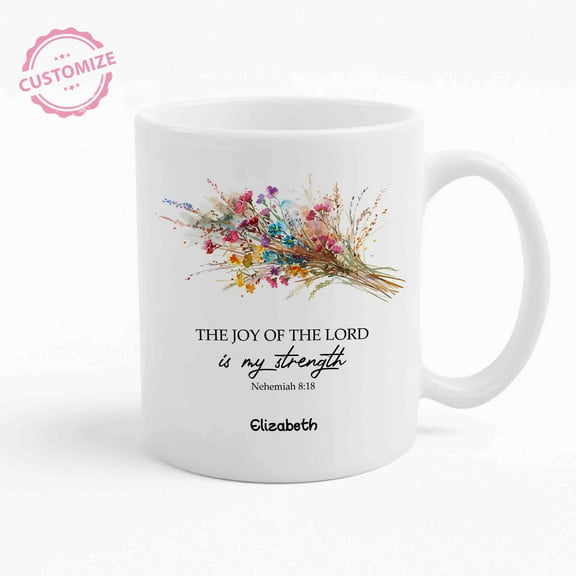 Lazaofficial Personalized Mugs With Names, Bible Verse Coffee Mug, Religious Gifts, Christian Coffee Mugs