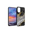 thumbnail image 1 of Compatible with Moto G 5G 2022 Phone Case, Black And White Golden Marble Case Men Women, Flexible Silicone Shockproof Case for Moto G 5G 2022, 1 of 1