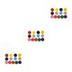 thumbnail image 1 of Advancent 100 Pieces Sewing Clothes Button Scrapbooking Bag Buttons Craft Stitching DIY Jacket for Household Professional Tailor Type1 NO1, 1 of 6