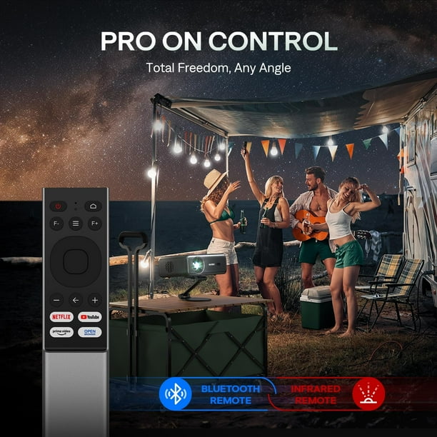 Aurzen Eazze D1 Pro Smart Projector with WiFi and Bluetooth