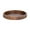 Walnut Brown, variant on Kate and Laurel Lissi Decorative Round Tray with Wavy Design, 16 Inch Diameter, Black, Modern Scalloped Circle Serving Tray for Coffee Table Ottoman, Dining Table, or Entryway Catch-All Tray