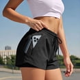 thumbnail image 2 of KPOPLK Womens High Waisted Running Shorts Quick Dry Athletic Workout Shorts with Mesh Liner Zipper Pockets Size XXL,Black, 2 of 7
