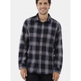 thumbnail image 2 of Burnside Men's Modern Fit Plaid Flannel Shirt with Long Sleeves, Sizes S-2XL, 2 of 5