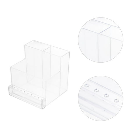 Baluue Simple Transparent Acrylic Cosmetic Storage Box for Tabletop Organizer
