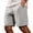 Gray, variant on Besolor Mens Plus Size Running Shorts Drawstring Elastic Waisted Casual Loose Outdoor Athletic Track Shorts with Pockets(X-Large,White)
