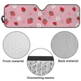 thumbnail image 7 of Binienty Strawberry Car Sun Shade Windshield Pink Cute Auto Windshield Sun Shade for Jeep Gladiator JT 2020-2025 Car Interior Accessories Heat Reflector-Keep Your Vehicle Cool, 7 of 7