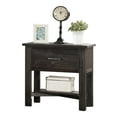 thumbnail image 2 of K&B Furniture Rustic Wood No Tool Assembly Nightstand, 2 of 5