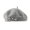Gray, variant on Versatile Beret Knitted Pearl Women's Winter British Retro Pumpkin Hat 1Pcs