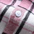 thumbnail image 4 of Gamivast Men's Plaid Flannel Shirts Long Sleeve Button Down Casual Collared Tops Classic Fit Checkered Dress Shirts for Fall Winter Daily Workwear Essential Pink XL, 4 of 6