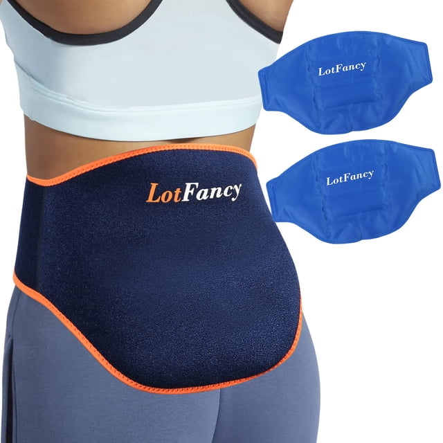 Paquete de hielo LotFancy para lesiones de espalda con terapia fría y caliente