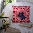 thumbnail image 3 of Carolines Treasures SS4463PW1414 Skye Terrier Hearts Love and Valentines Day Portrait Fabric Decorative Pillow 14Hx14W, 3 of 4