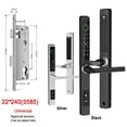 thumbnail image 1 of Slim Smart Fingerprint Door Lock With Handles Keyless Entry Door Lock Bluetooth Keypad Card Keyless For 35-120mm Door ,Corrosion-Resistant, 1 of 5