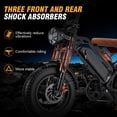 thumbnail image 5 of 1200W Off-Road Electric Bike for Adults, 48V 18AH Removable Battery, 16" Wide Tires, 5-Speed Transmission, Dual Disc Brakes & Spring Suspension, 5 of 13