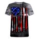 thumbnail image 4 of Hombres Casual cuello redondo Popular 3D bandera digital impresión pulóver Fitness deportes pantalones cortos mangas camiseta blusa Pompotops oipoqjl32458, 4 of 5