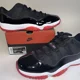 thumbnail image 1 of Ni - ke Air Jordan Retro 11 Bred Lows 2025 Size 10.5. Brand New With Box., 1 of 5