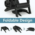 thumbnail image 4 of FOOWIN Folding Adirondack Ottomans Set of 4 for Adirondack Chair, Black, 4 of 6