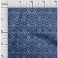 thumbnail image 1 of oneOone Georgette Viscose Fabric Leaves & Floral Block Printed Craft Fabric BTY 42 Inch Wide, 1 of 5