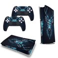 thumbnail image 5 of Dark Deer Geometric Console Skin Bundle for PS5 Pro Slim Disc & Digital / PS4 – Full Wrap + Dual Controller Flair, 5 of 5