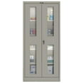 thumbnail image 1 of Hallowell 425S18SV-HG 400 Series Stationary SV Storage Cabinet  48W in. x 18D in. x 72H in.  725 Hallowell Gray  Single Tier  Double Safety-View Door  1-Wide  Knock-down, 1 of 1
