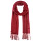 thumbnail image 1 of Bufanda de invierno cálida de imitación de cachemira INSPIRE CHIC, chal de flecos de color sólido para mujeres y hombres 78.7"x27.6" Rojo oscuro, 1 of 6