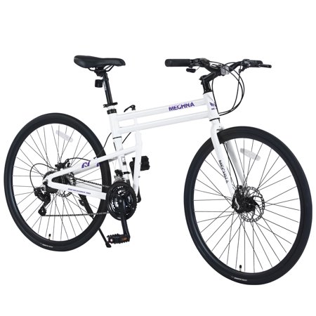 HNGMTNG 21 Speed Folding Hybrid bike Disc Brake 700C Road Bike For men women‘s City Bicycle