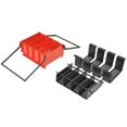 thumbnail image 2 of vidaXL Paper Log Briquette Maker Steel 38x31x18cm Black and Red Fireplace Tool 15"x12.2"x7.1", 2 of 5