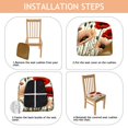 thumbnail image 4 of Pioneer Flower Seat Covers for Dining Room Chairs Set Of 6,Stretch Printed Washable Chair Seat Cover with Elastic Ties and Button,Removable Waterproof Couch Cushion Covers, 4 of 6
