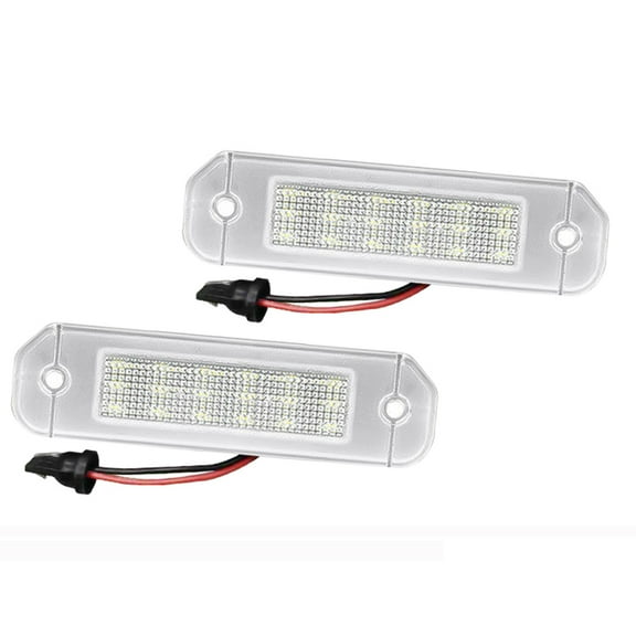 LED License Plate Light Tag Lamp Assembly Replacement For 1992-2000 Honda Civic, DC12V 6000K White, Pack of 2