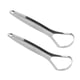 thumbnail image 3 of Limpiador de lengua, 2 piezas Raspador de lengua para adultos Raspador de lengua de acero inoxidable Raspador de lengua para refrescar el aliento Funcionalidad de alta precisión, 3 of 14