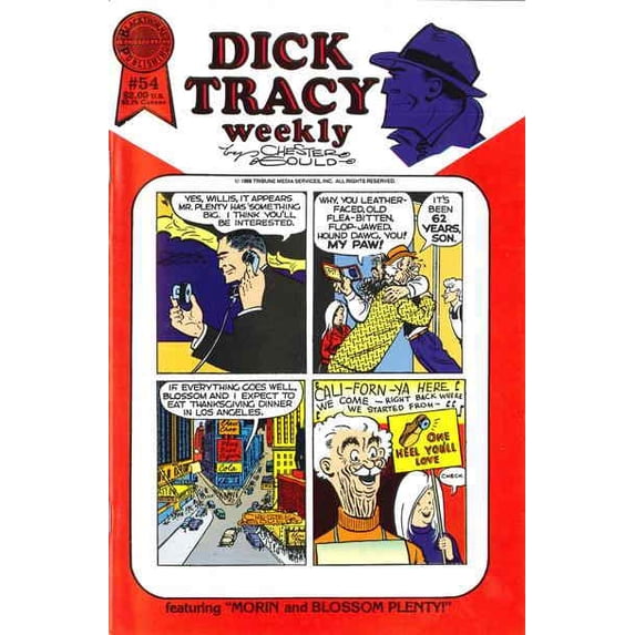 Dick Tracy Weekly #54 VF ; Blackthorne Comic Book