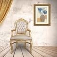 thumbnail image 3 of Kouta, Flora 17x24 Gold Ornate Wood Framed with Double Matting Museum Art Print Titled - Indigo Yellow Still Life I, 3 of 4