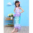 thumbnail image 2 of Disfraz de princesa de manga larga para niña, vestido de fiesta con lentejuelas, disfraz de princesa sirena para niña, vestido de fiesta, 2 of 5