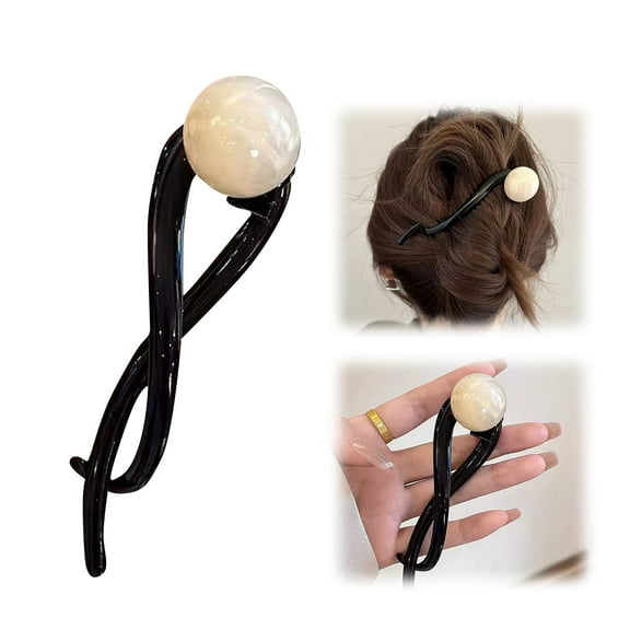 Elegant Pearl Banana Clip French Hair Clips for Women Non Ponytail Buckle Fashion Accessories for Women and Girls