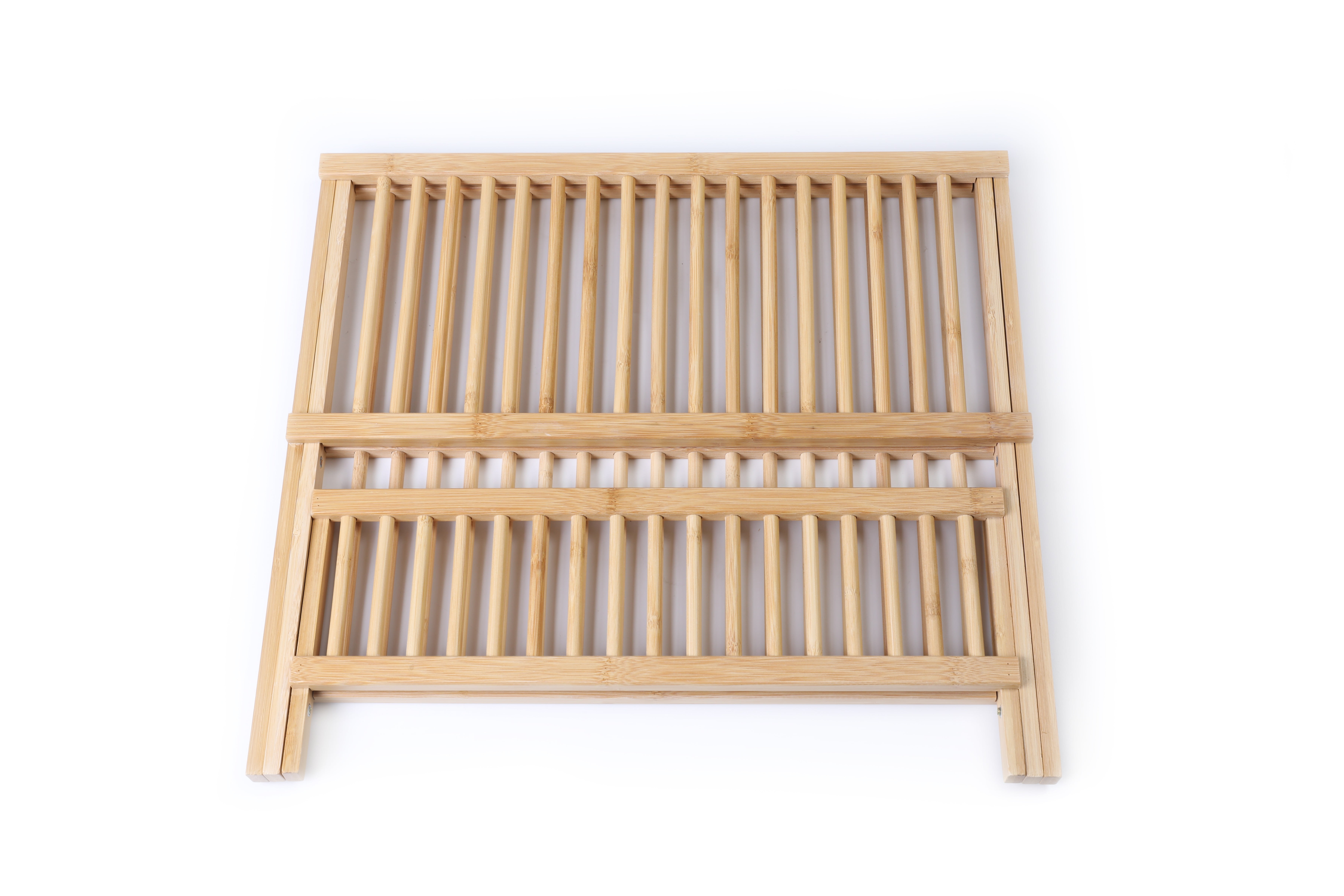 IDESIGN Formbu Bamboo Folding Collapsible Dish Rack - 16.54 in. x 12.99 in.  x 10.63 in. 41950 - The Home Depot