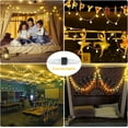 thumbnail image 5 of JMEXSUSS 100 LED Connectable Globe String Lights Indoor Bedroom, 33ft Warm White Christmas String Lights Plug in with Remote, 8 Modes Hanging Fairy Lights Outdoor for Room Classroom Dorm Party Decor, 5 of 10