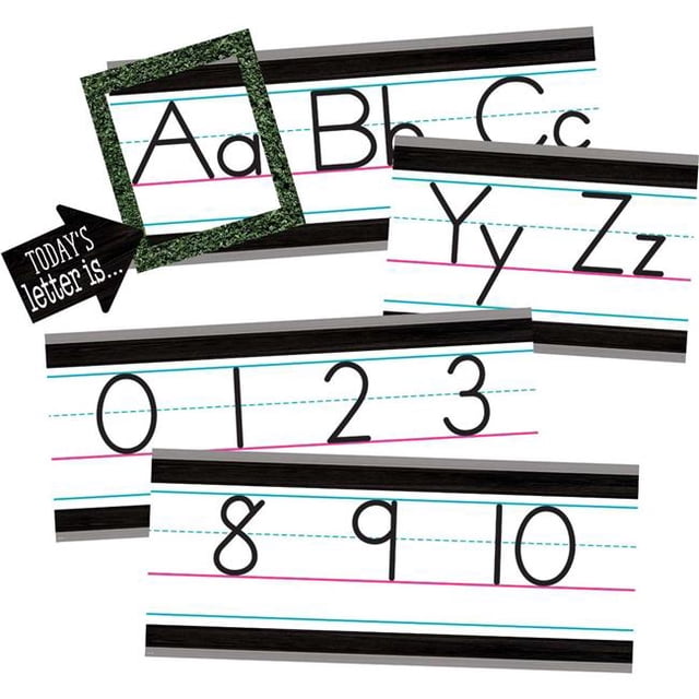 Teacher Created Resources TCR8338 Modern Farmhouse Alphabet Line Bulletin Board Set
