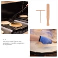 thumbnail image 2 of Raindrops Natural Wooden Crepe Spreader Set 2 Pieces for Home Kitchen Cooking Comfortable and, 2 of 6