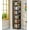 Rustic Brown, variant on 6-Tier Corner Shelf, 75 Inch Tall Narrow Bookshelf Storage Rack - Rustic Etagere Shelves Display Stand, Square Shelf Tower for Small Spaces, Living Room, Bathroom