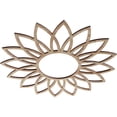 thumbnail image 2 of Ekena Millwork 18"OD x 6 1/4"ID x 1/4"T Daisy Wood Fretwork Pierced Ceiling Medallion, Red Oak, 2 of 3
