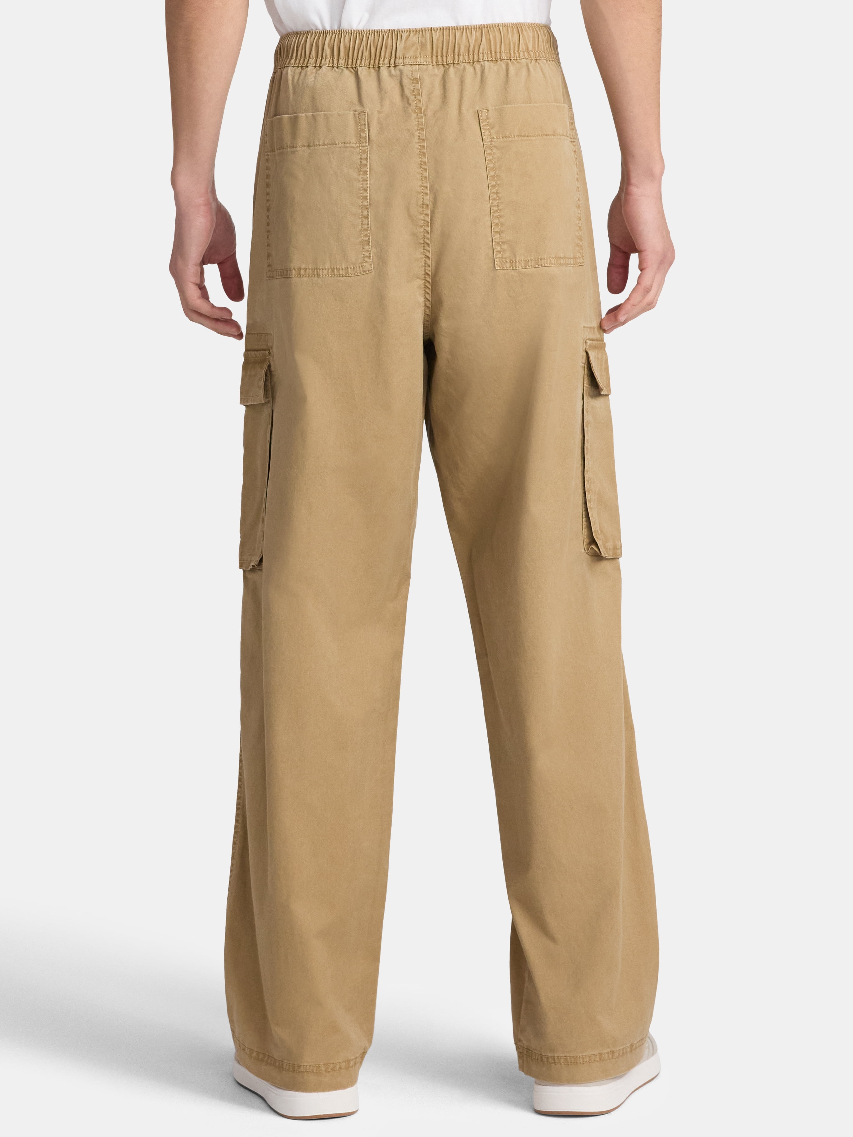 No Boundaries Baggy Fit Wide Leg Cargo Pants, Men's Sizes XS-5XL
