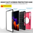 thumbnail image 3 of Dteck Galaxy Tab S7 Tablet 2020 Case, Heavy Duty 360 Rotating Kickstand Rugged Hybrid Shockproof Cover with Hand Strap For Samsung Galaxy Tab S7 11 inch SM-T870 T875, Pink, 3 of 8