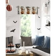 thumbnail image 2 of Halloween Valances for Windows WizardOwl Window Curtain Rod Pocket Jack-O-Lantern Pumpkin Holiday Window Treatment Decor Valances for Kitchen Living Room Bedroom 42x12in, 2 of 7