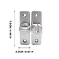 thumbnail image 3 of Inerposs 90 Degree Sliding Door Lock Pin, Door Clip Lock Buckle, Durable Aluminum Alloy Lock, Extra Security for Cabinets, Bathrooms, Pet Doors, Easy Installation with Mounting Hardware, 3 of 6