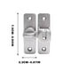 thumbnail image 3 of mfyjkho Pasador de bloqueo para puerta corrediza de 90 grados con clip y hebilla de seguridad, construcción de aleación de aluminio, incluye herrajes de montaje, 1 juego, 3 of 6