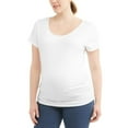 thumbnail image 2 of Times Two Maternity Ruched Side T-Shirt, 2 of 8