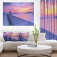 thumbnail image 1 of Purple Tinged Wood Bridge and Beach, 1 of 3