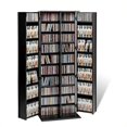 thumbnail image 1 of Prepac 64" Large Shaker Style Deluxe Media Cabinet in Black, 1 of 2