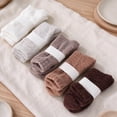 thumbnail image 6 of Mygeromon Fuzzy Socks for Women Fluffy Cozy Soft Socks for Winter Christmas Gifts 5 Pairs(Brown Series), 6 of 10