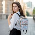 thumbnail image 6 of JIALIOU Mini Backpack Purse for Women Quilted Casual Daypack Small Travel Shoulder Bag, Cute Cat with Overalls, 6 of 7